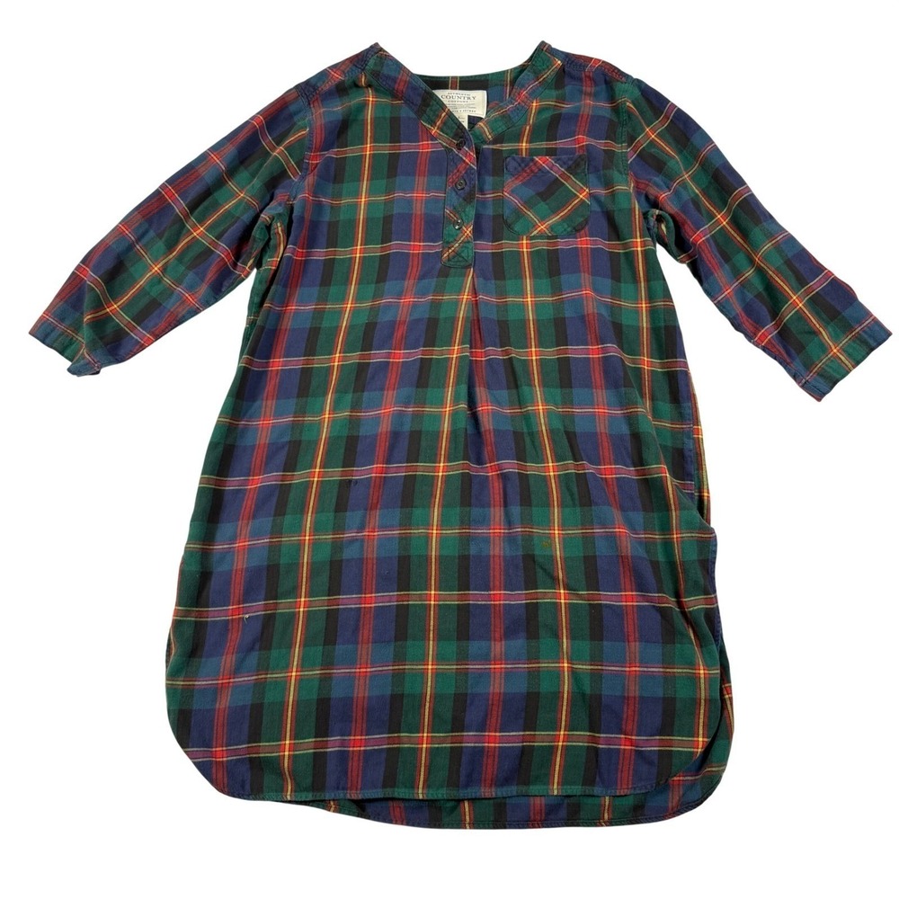 Victorias Secret Country Cottons Vintage 90s Flannel Grandmacore Nightgown Small